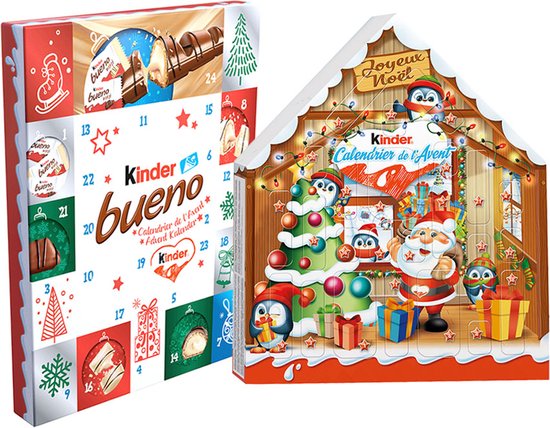 Foto: Kinder advent kerstpakket kinder adventskalender kinder bueno adventskalender tel af tot kerst 351g