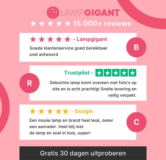 Olucia Jessa - Plafonnier - Zwart - E27