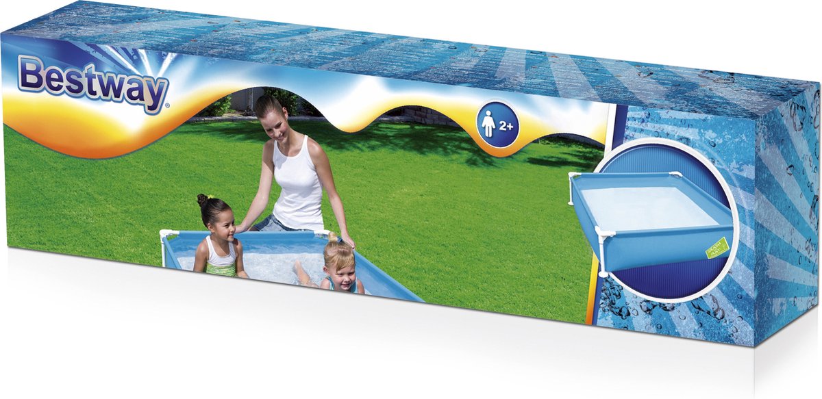 Bestway My first frame zwembad vierkant 122 cm — afbeelding 4