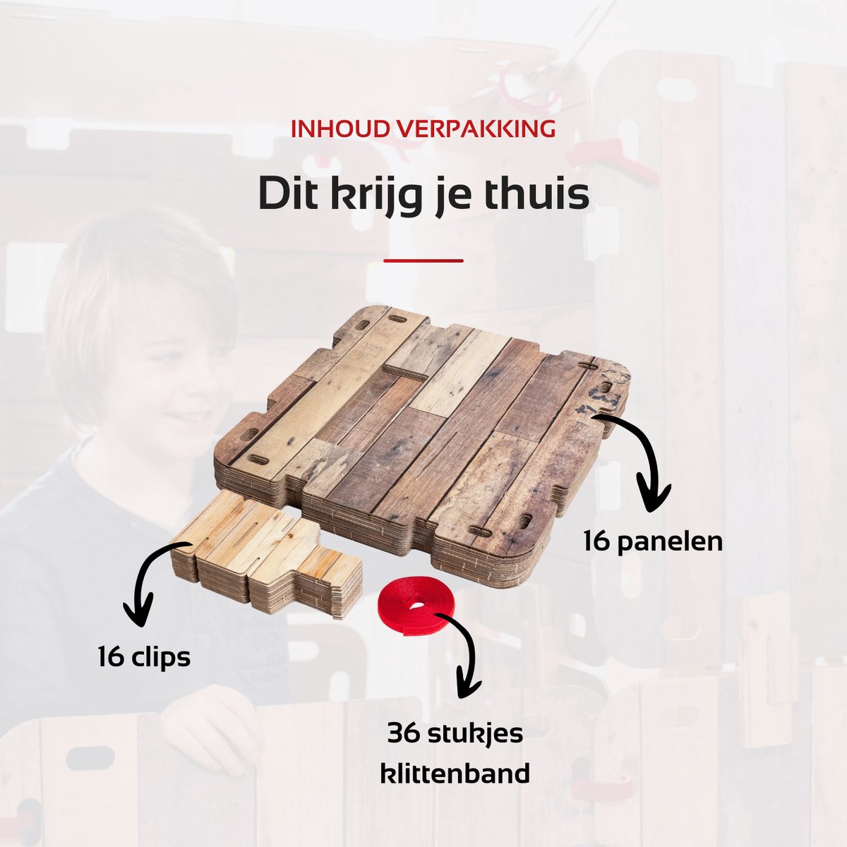 Fantasy Forts Large Set - Speelhuisje - 4 tot 12 jaar - 16 Platen - 16 Clips - 36 Klittenband stukjes - Hut bouwen - Bouwpakket kinderen — afbeelding 7