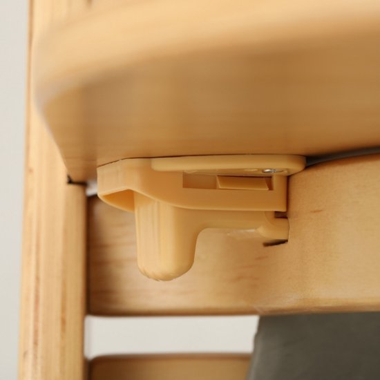 Chaise de culture en bois Buxibo - Enfant avec plateau - Chaise haute réglable pour Comfort et - Design avec coussin 48-58-80 cm Bois