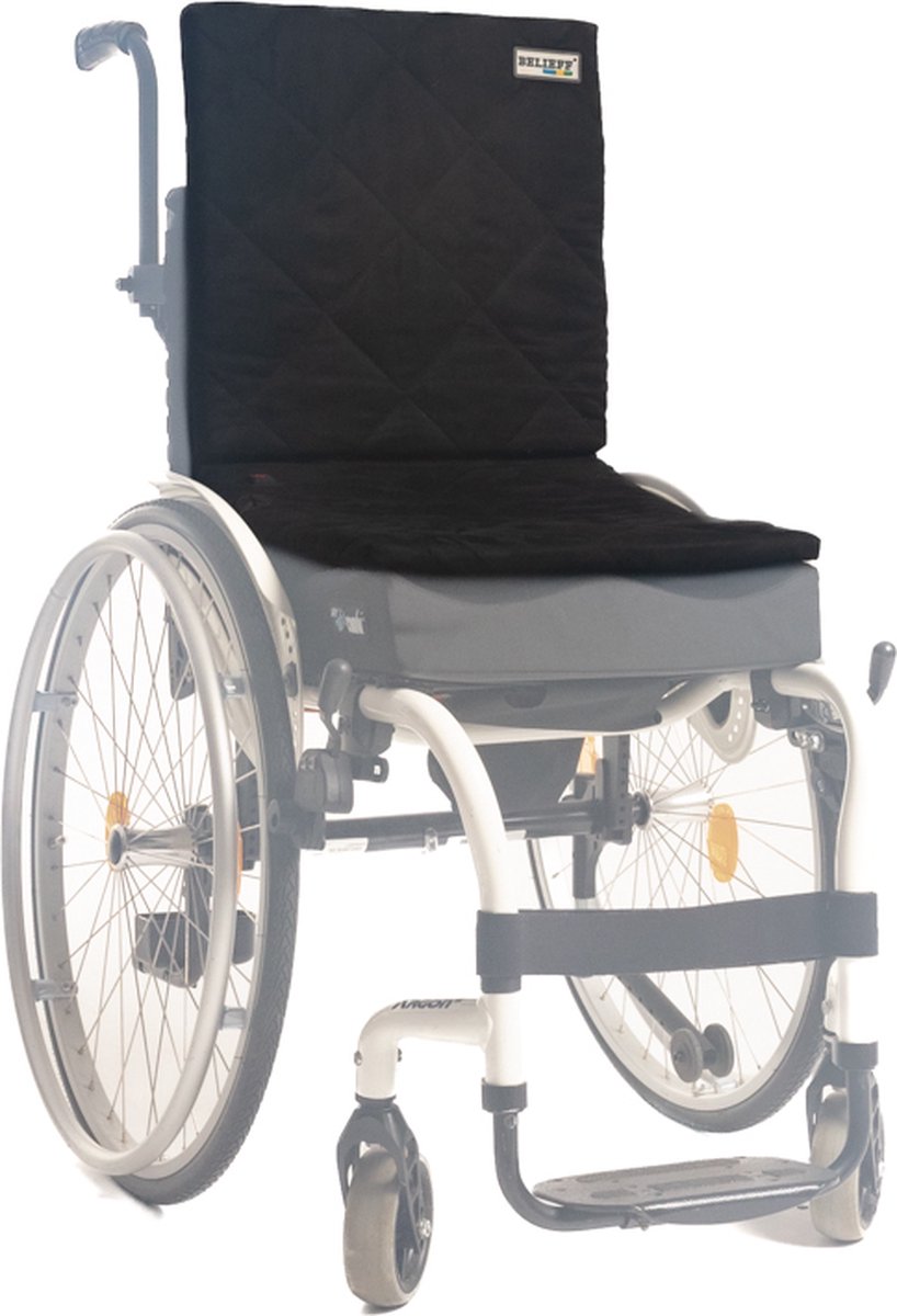 Goedkoopste Draadloos Warmtekussen Zit & Rug – Rolstoel – Scootmobiel – Bureaustoel Incl. Powerbank