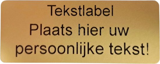 Plaque de gravure 18 x 49 mm Or Texte personnalisé Plaque de gravure Plaque signalétique Étiquette de texte Étiquette