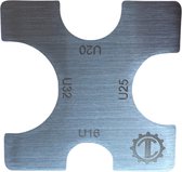 ToolLine® - Meetinstrument U - Controle Instrument persing - Kwaliteit controle perstang - U16 - U20 - U25 - U32