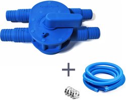 Comfortpool Bypass – voor zwembad warmtepomp | Complete set incl. slangen en slangklemmen | Simpel aansluiten en gebruiken | Voor alle warmtepompen | Aansluiting Ø 32 en 38 mm