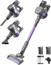 Bol.com Auronic Steelstofzuiger - Draadloos - Zonder Zak - Op Accu - Zelfstaand - 220W - Extra Batterij - Vacuum Cleaner - Grijs... aanbieding