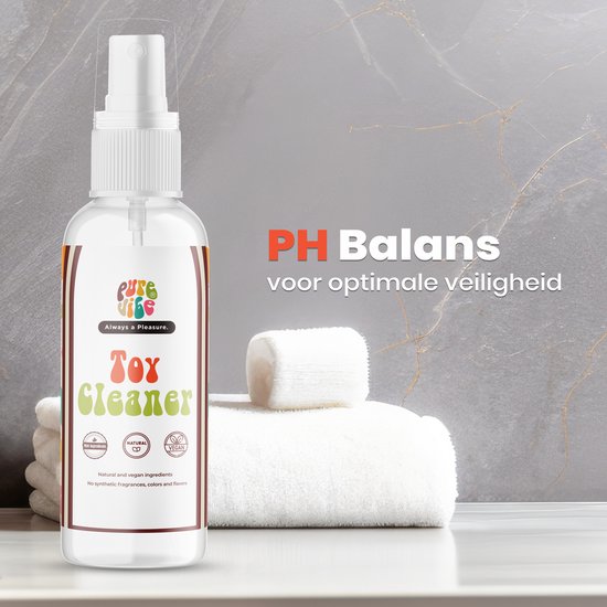 Purevibe Vegan Toycleaner 150mL - Natuurlijke Ingrediënten - Toy cleaner - Toycleaners - Sex toys voor vrouwen & Mannen accessoires