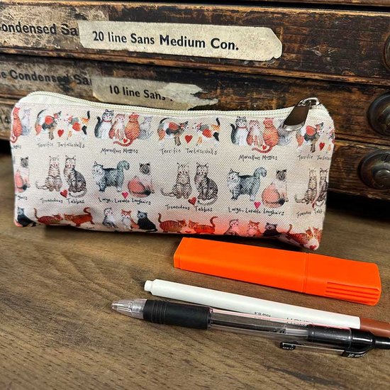 Foto: Alex clark pencil case marvellous moggies pennenetui katten