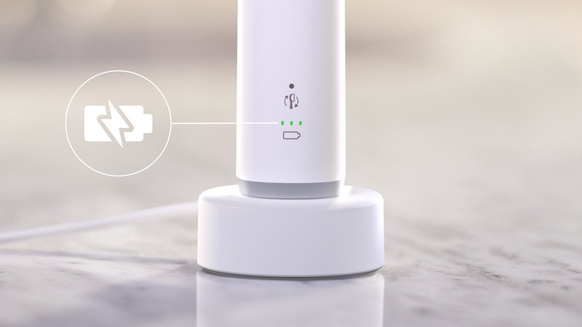 Afbeelding 3 van Philips Sonicare 6100 Series - Elektrische tandenborstel - Wit - Gevoelige tanden - HX7400/01