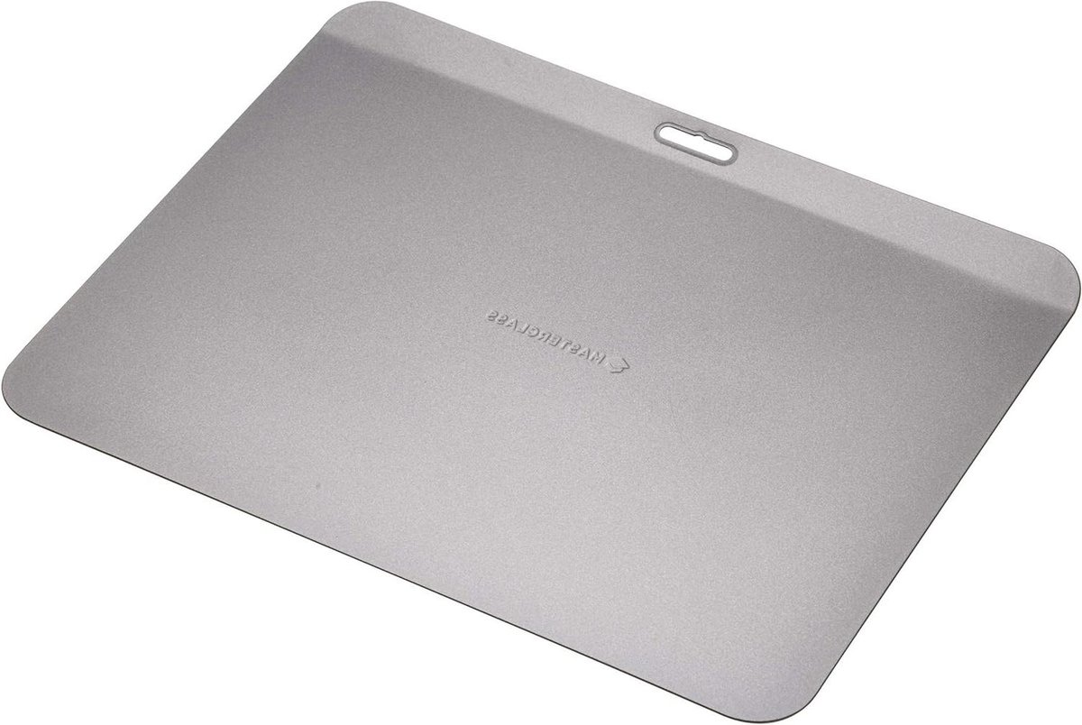 Dubbellaagse Bakplaat met Antiaanbaklaag Heavy Duty Roestbestendig Vaatwasmachinebestendig Ovenbestendig Koelkastbestendig Vriezerbestendig 35 x 28 x 05 Centimeter Grijs