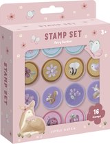Little Dutch Fairy Garden set de tampons 16 pièces - jardin de fées - tampons auto-encreurs - speelgoed créatifs