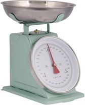 Bol.com Weegschaal Traditional Weighing Kitchen Scale 3KG With Stainless Steel Bowl - Retro Scales Mechanical Vintage Food Scale... aanbieding