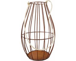 Badeko | Lantaarn Patrick | Cortenstaal look | D 36 x H 50 cm