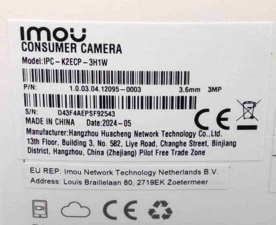 Bewakingscamera Wi-Fi-camera voor binnen 1080P IP-bewakingscamera Bewegingsregistratie met sirene Babyfoon met AI-menselijke detectie Tweerichtingsaudio en nachtzicht Compatibel met Alexa en Google Home - bewaking - veiligheid van EZVIZ — afbeelding 4