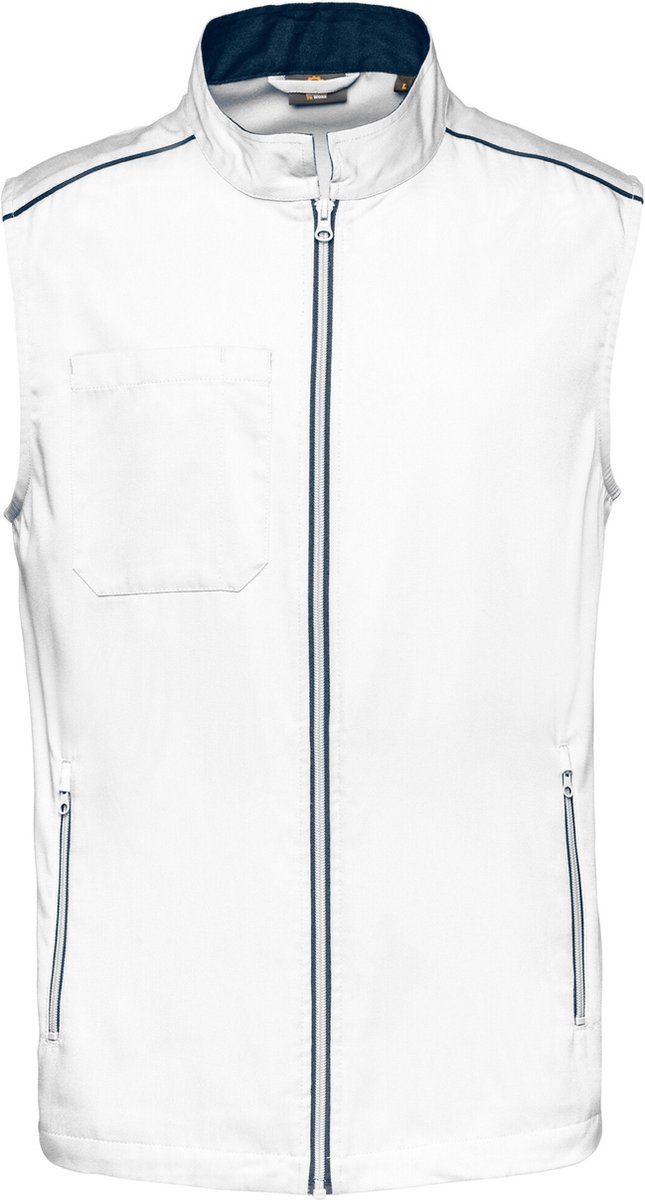 WK. Designed To Work Gilet Day To Day WK6148 - White / Navy - M