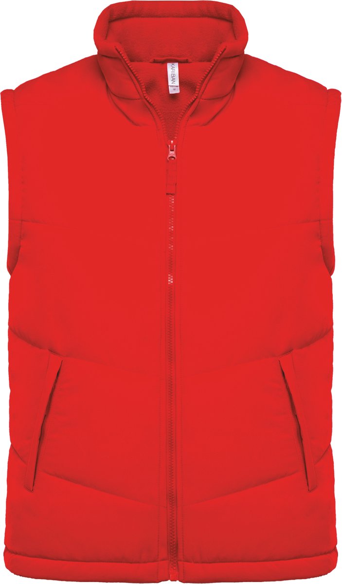 Kariban Met fleece gevoerde bodywarmer K6118 - Red - XS