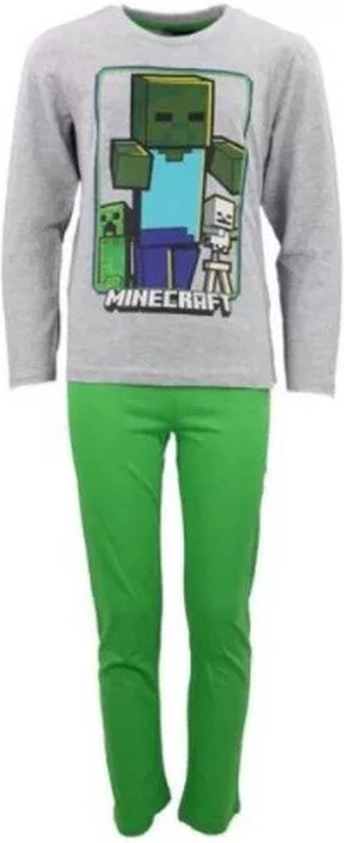 Minecraft pyjama - Maat 134 cm / 9 jaar