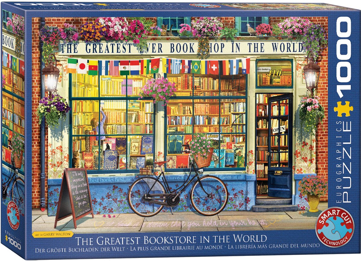 Eurographics - De Beste Boekwinkel Ooit (The Greatest Ever Book Shop) - 1000 stukjes - Legpuzzel — afbeelding 4