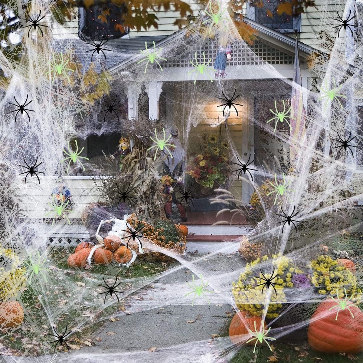 Solacis Halloween Decoratie - Spinnenweb - Halloween versiering - Decoratie buiten - Horror - Eng - Must have voor halloween!