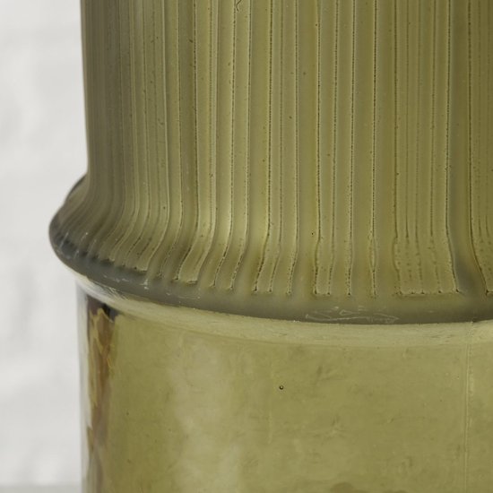 Groene glazen pot - Piet Jonker