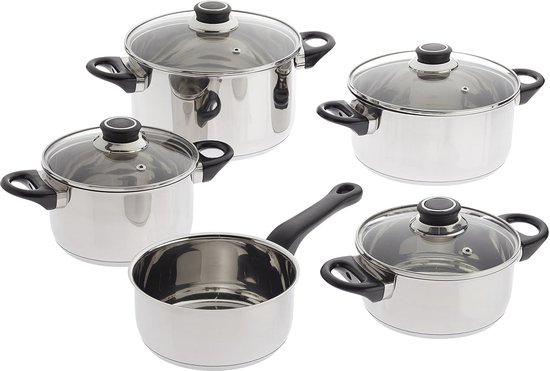 Berghoff Essentials Line Kookpannenset - 5 delig - RVS 5413821078496