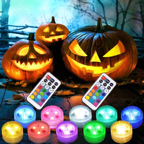Halloween Mini-pompoenverlichting, led, aquariumlamp, onderwater