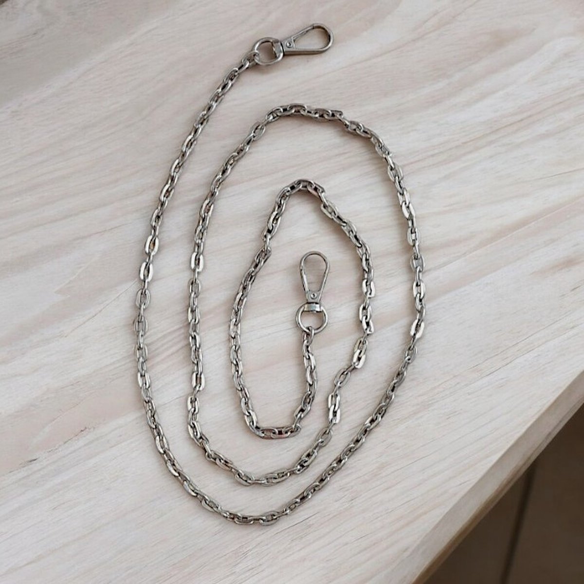 Tas ketting met Anker Schakel-Verguld-116cm-Bag strap Ketting-Hengsel-Tassenriem