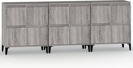 vidaXL Buffet - Classic s - Meubles - 60 x 35 x 70 cm - Chêne Sonoma Grijs - Armoire de cuisine