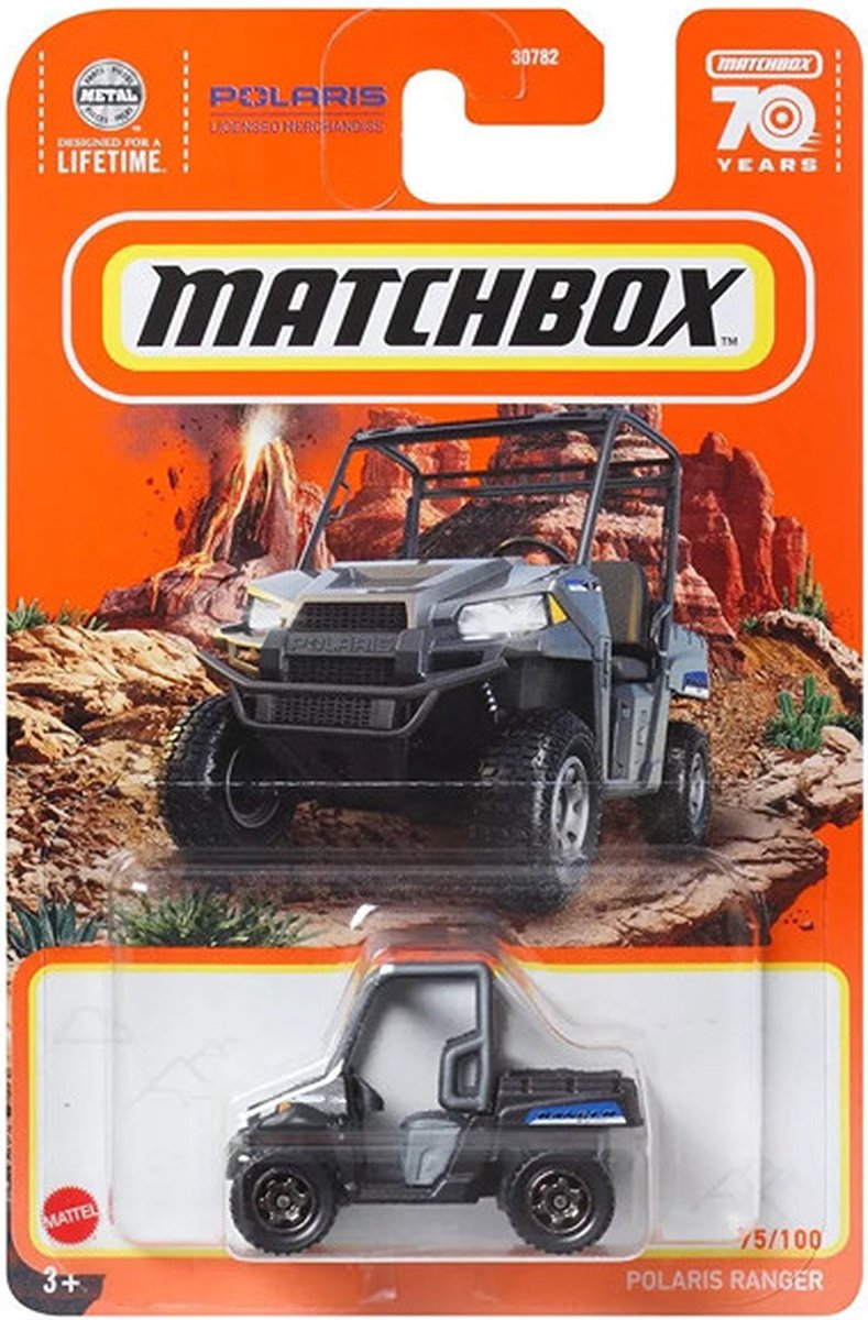 MATCHBOX POLARIS RANGER BLUE GREY 1:64) 70 JEARS SERIE