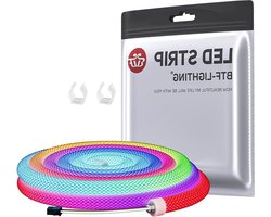 Led strips 360 graden rond WS2811 RGB adresseerbare netvormige patroon LED Neon Touw 1M 50LEDs-M DC5V IP67 waterdicht nylon flexibele droomkleuren jagen effect huisdecoratie