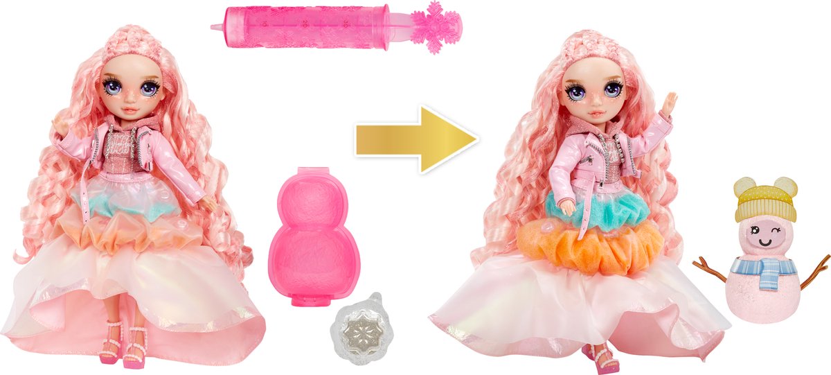 Rainbow High Winter Wonderland pop - Bella (roze) — afbeelding 5
