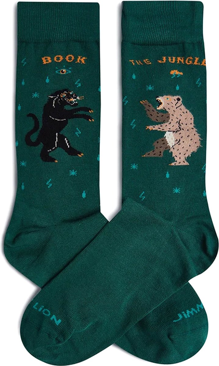 Jimmy Lion unisex sokken the jungle book groen