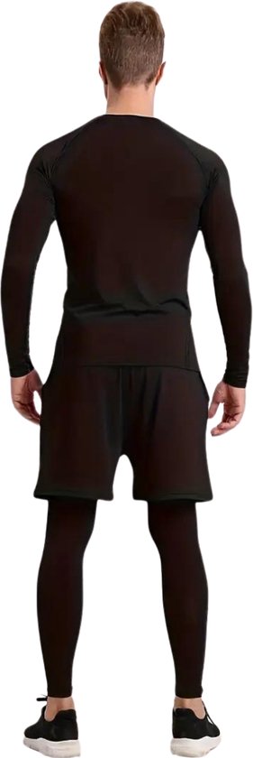 Livano Vêtements thermiques Men - Pantalon thermique - Ensemble thermique - Leggings thermiques - Hiver - Chemise thermique - Zwart - XL