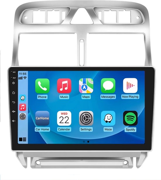 geschikt voor Peugeot 307 2002 - 2013 | 4GB & 64GB | Carplay & Android auto | Autoradio met navigatie | Radio scherm | 2002 2003 2004 2005 2006 2007 2008 2009 2010 2011 2012 2013