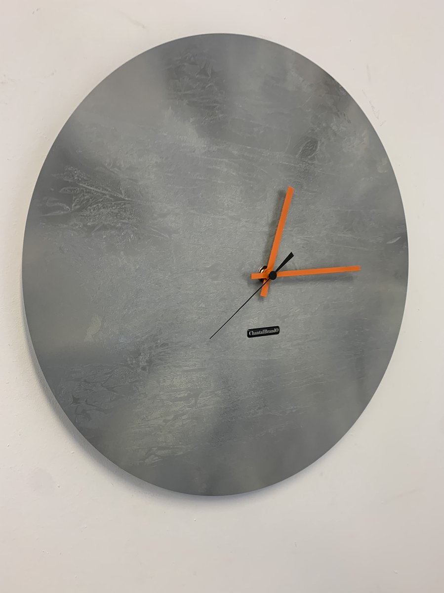 ChantalBrandO Wandklok BRETAGNE XL Modern Industrieel Design
