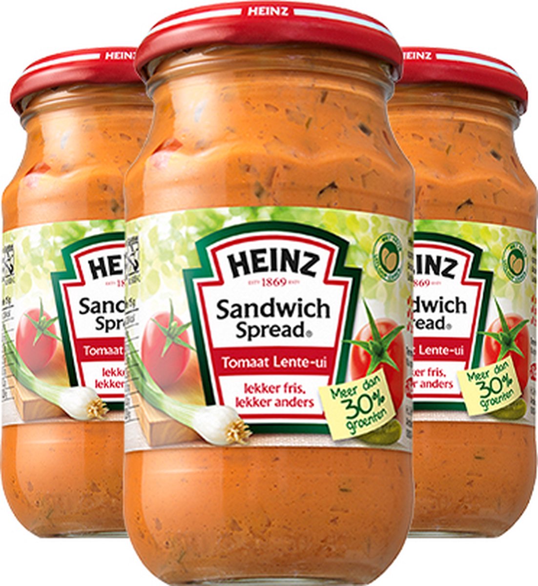Heinz - Sandwich Spread Tomaat Lente-ui - 3x 303g