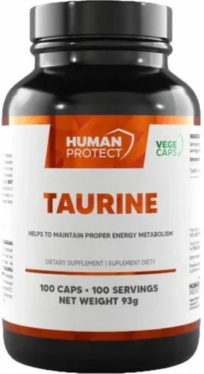 Goedkoopste Human Protect - Taurine - 100 caps - 100 doseringen