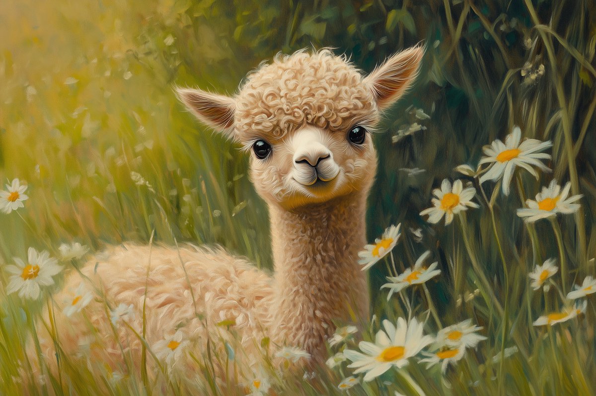 Extra Grote A1 Alpaca Poster