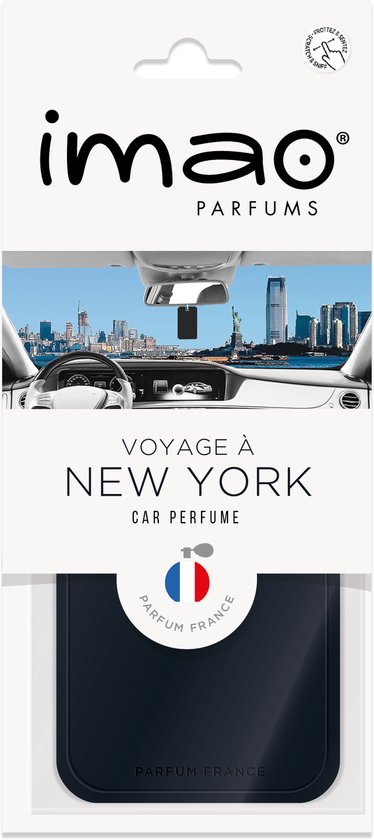 Imao Parfums 33° à Bali In-car Hanging Scented Card, Long-Lasting, 4-6 Week Tropical Scent