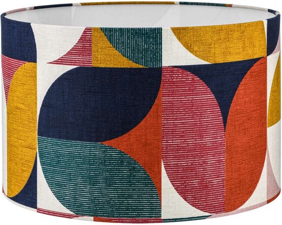 Abat-jour Cylindre - 35 x 35 x 22 cm - Couleur rétro