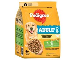 3x pedigree droogvoer gevogelte en groenten 3kg