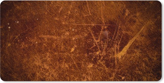 Tapis de souris XXL - Sous-main - Cuir -main - Cuir - Aspect cuir - Marron - Oranje - 80x40 cm - Tapis de souris XXL