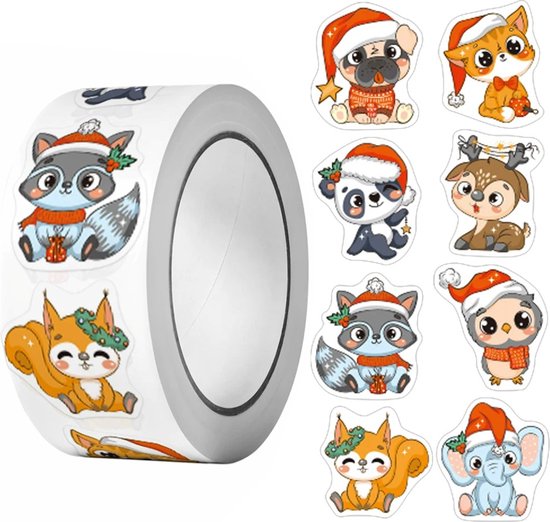 Stickers Op Rol Fijne Feestdagen