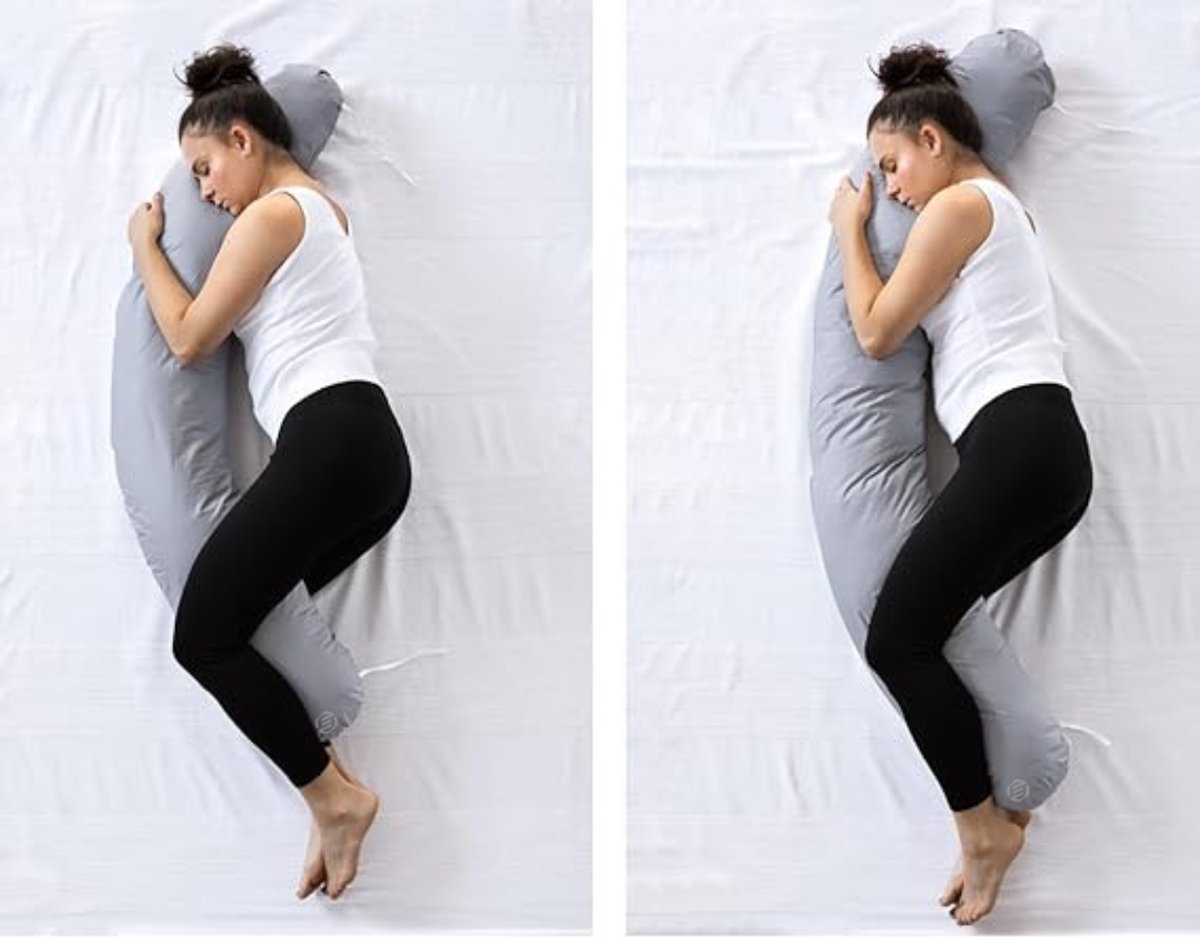 Goedkoopste Equivera Zijslaapkussen Volwassenen - Zijslaapkussen - Lichaamskussen Zijslaper - Zijslaap Kussen Volwassenen - Zwangerschapskussen - Voedingskussen - Borstvoedingskussen - Body Pillow - Voor een comfortabele nachtrust!