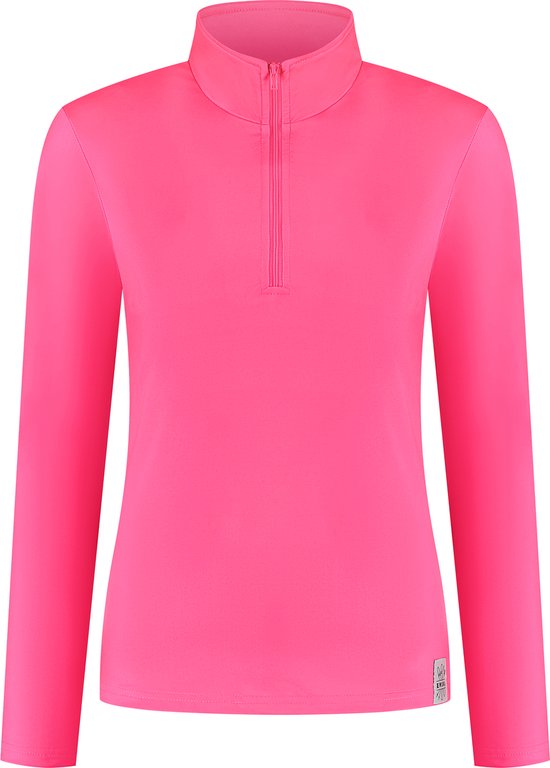 Emski - pull de ski Femme - pull avec quart de zip - pour sous la veste de ski - Rose