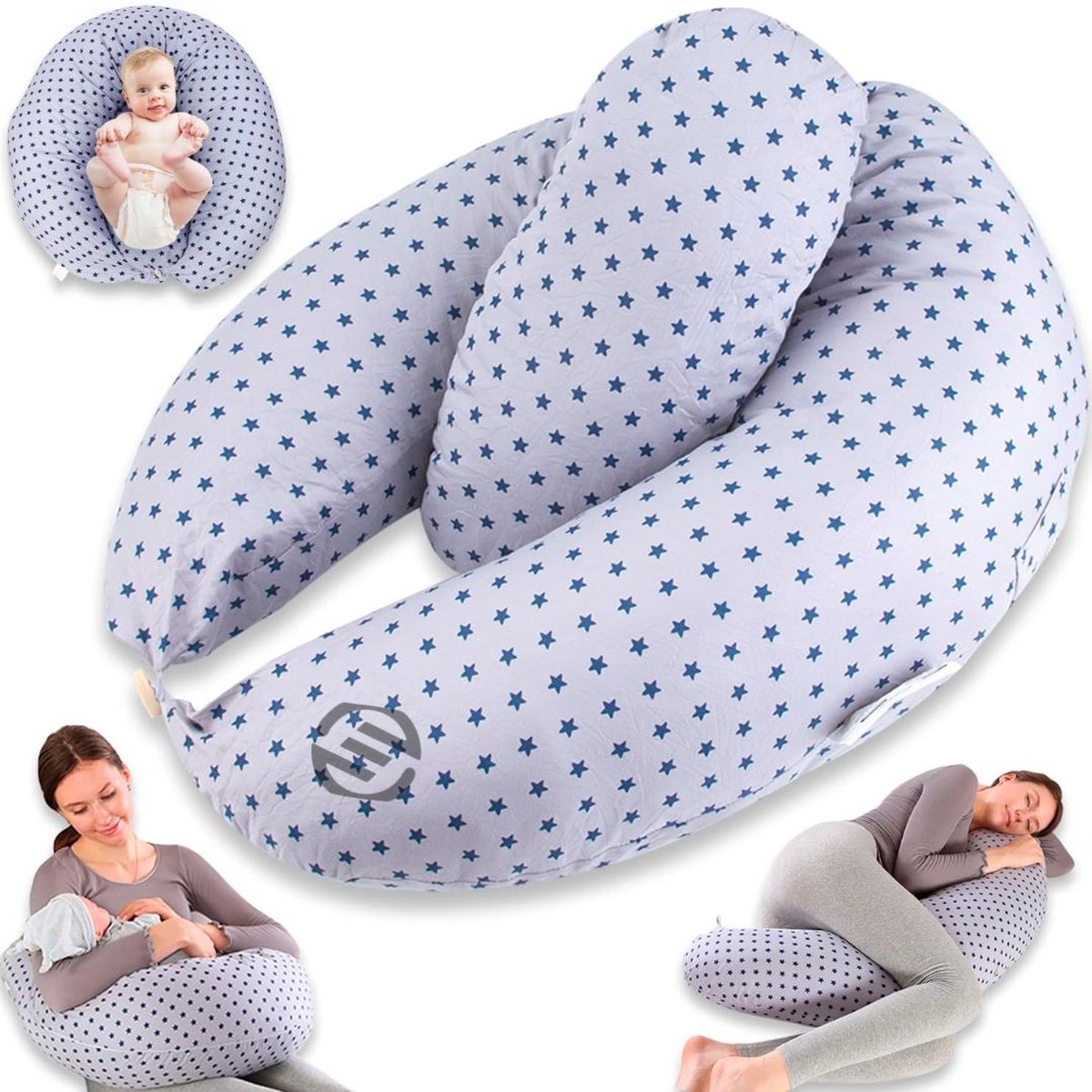 Goedkoopste Equivera Zijslaapkussen Volwassenen - Zijslaapkussen - Lichaamskussen Zijslaper - Zijslaap Kussen Volwassenen - Zwangerschapskussen - Voedingskussen - Borstvoedingskussen - Body Pillow - Voor een comfortabele nachtrust!