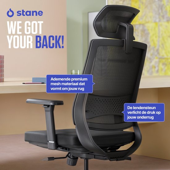 Stane Ergonomische Bureaustoel Office Chair - Bureaustoelen voor Volwassenen Computer Stoel