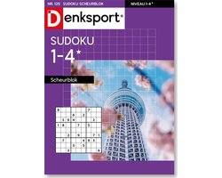 Denksport Puzzelboek Sudoku 1-4* scheurblok, editie 125
