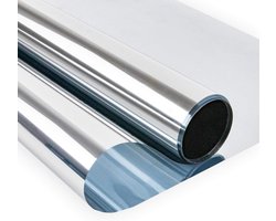Isolerende Raamfolie - 44,5 × 200 cm - Zonwerende Raamfolie - Spiegeleffect - Anti-Inkijk - Blokkeert UV-stralen - raamfolies - raamfolie an
