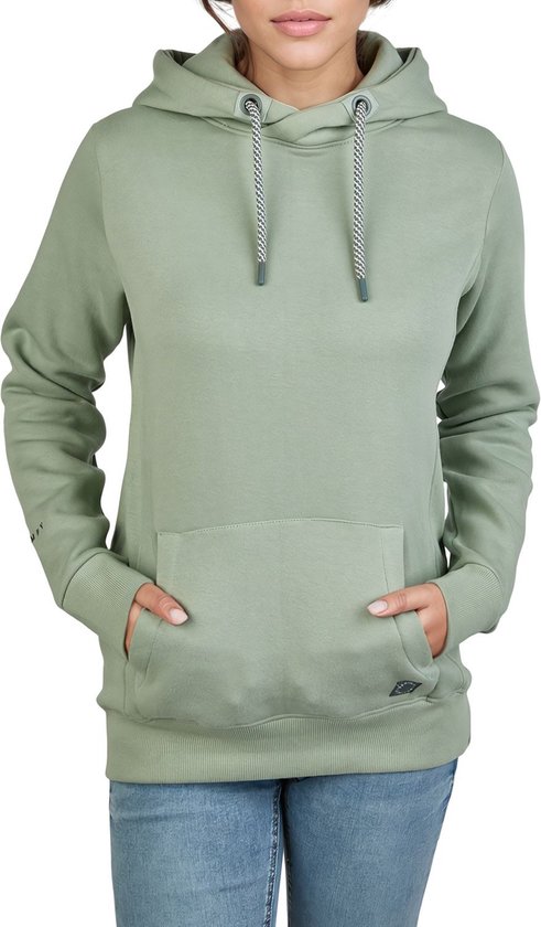 DENIMFY Pull femme DFEmma coupe régulière Vert XL Adultes Sweat à capuche Sweat à capuche
